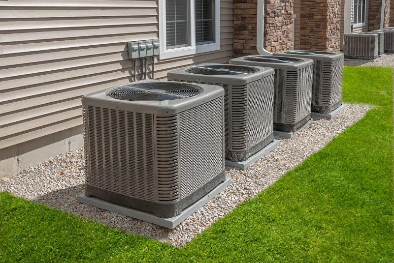hvac units side of home